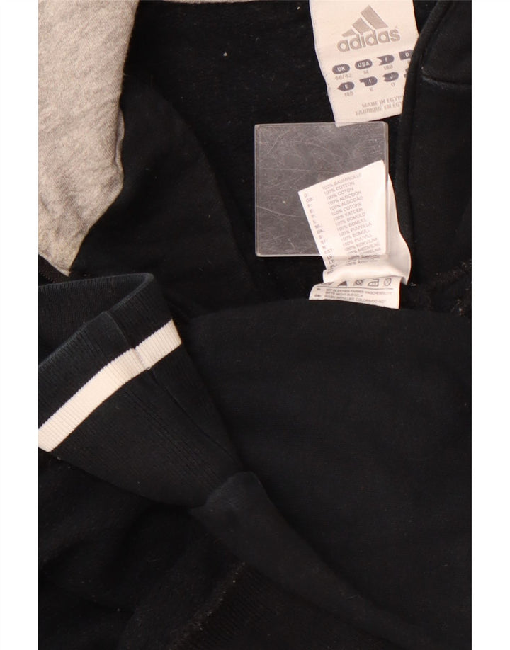 Мужской джемпер с капюшоном ADIDAS на молнии с рисунком, Великобритания 40/42, средний, темно-синий