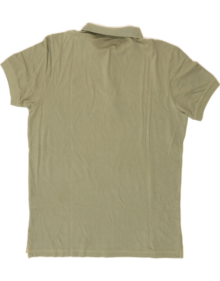 JECKERSON Mens Polo Shirt Large Green Cotton Vintage Jeckerson and Second-Hand Jeckerson from Messina Hembry 