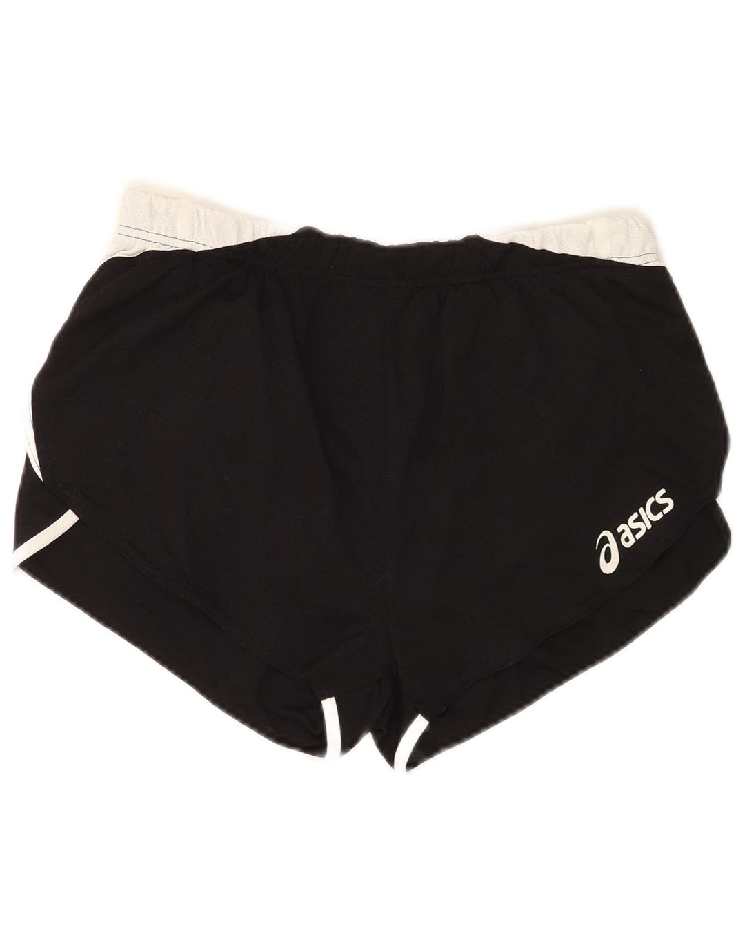 Женские спортивные шорты Asics UK 12, средние черные, полиэстер с цветными блоками