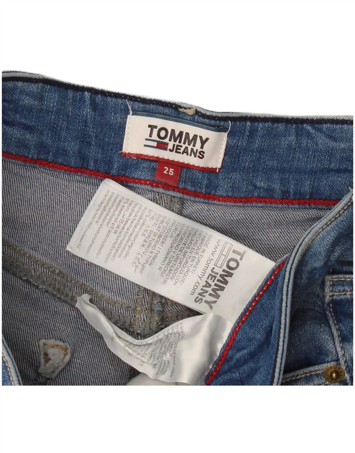 TOMMY HILFIGER Женские джинсовые шорты W25 XS Синие, хлопок