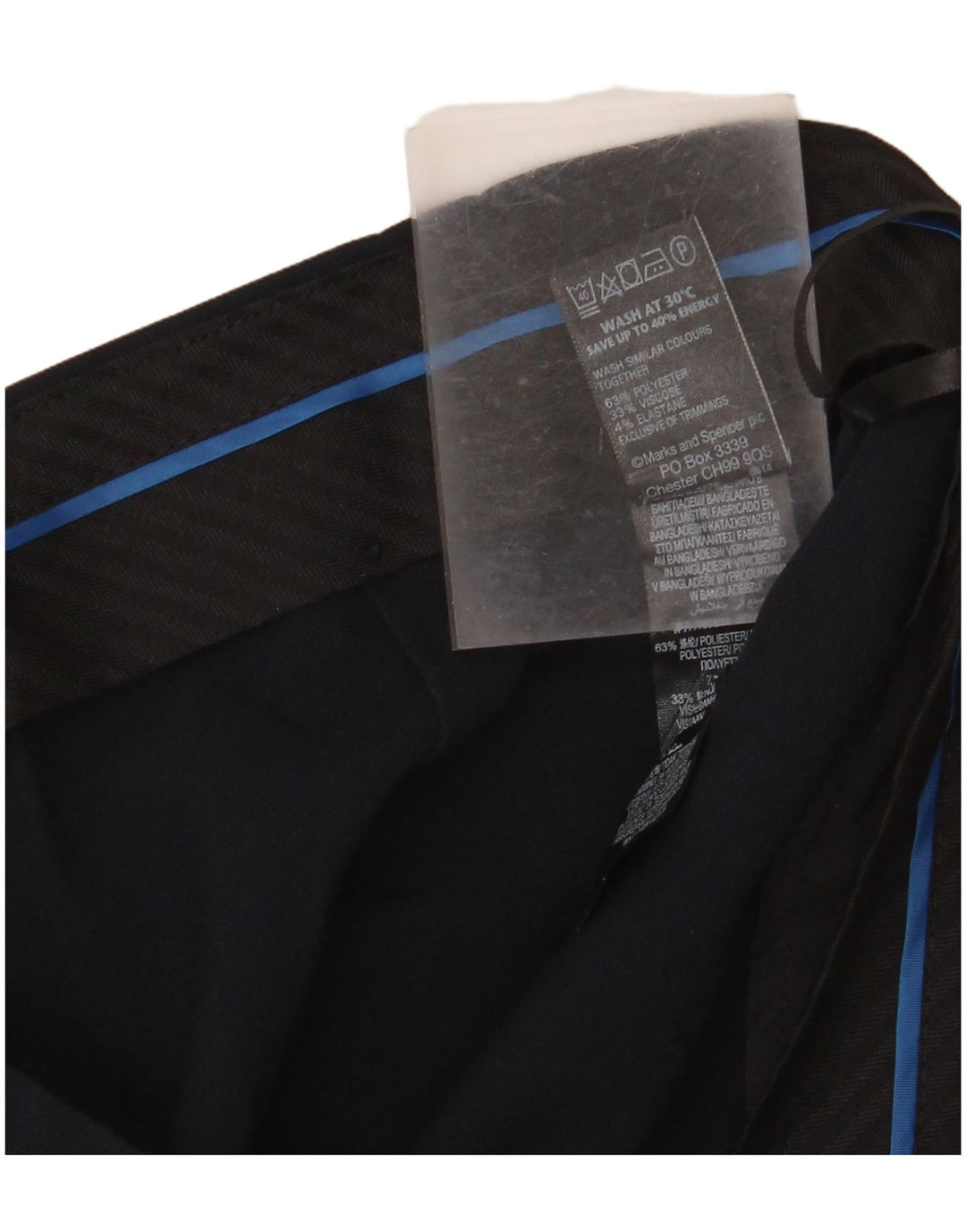 Женские повседневные брюки MARKS & SPENCER UK 10 Small W30 L30 Темно-синие