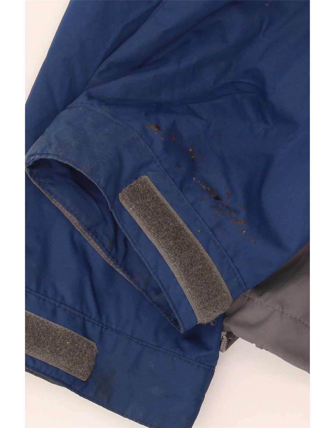 Мужская дождевик с капюшоном Fat Face UK 42 XL, серый полиэстер с цветными блоками