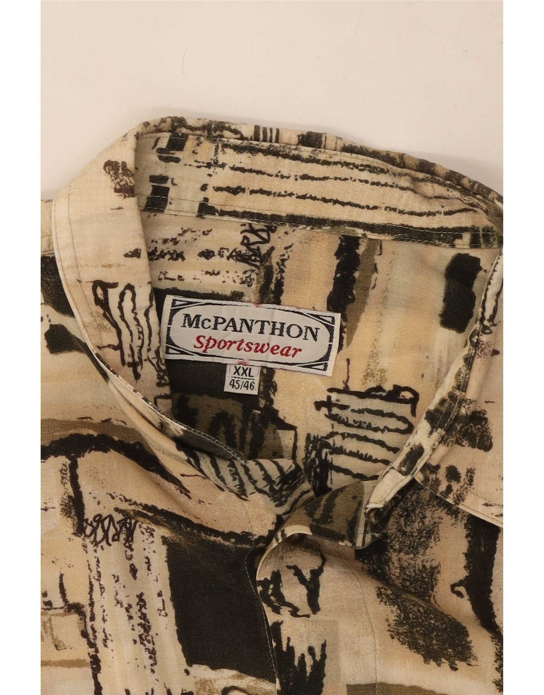 Мужская рубашка с абстрактным узором Mc Panthon, размер 45/46, 2XL, разноцветная