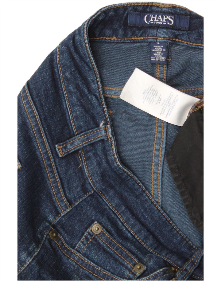 Женские прямые джинсы Chaps США 14 XL W38 L31, синий хлопок