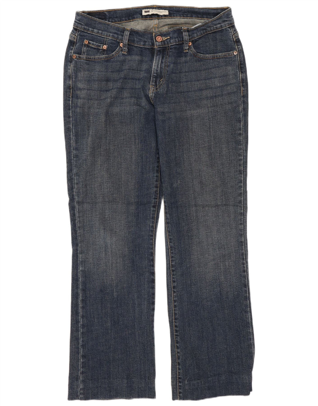 Женские джинсы LEVI'S 529 Curvy Bootcut, размер США 12, большие W31 L29, синий хлопок