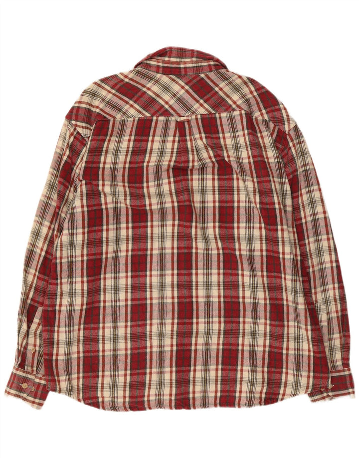 Мужская фланелевая рубашка Think Pink в клетку бордового цвета XL