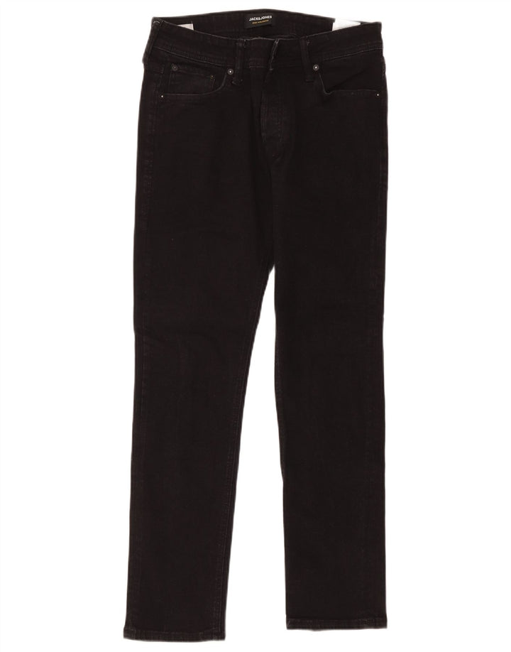 Мужские узкие джинсы Jack & Jones W31 L30, черный хлопок