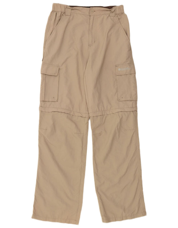 Женские прямые брюки карго Mountain Warehouse W30 L31, бежевый нейлон