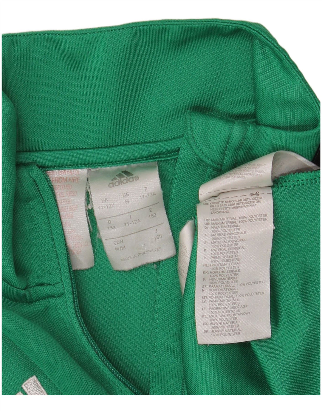 Спортивный костюм ADIDAS для мальчиков с графическим рисунком, 11–12 лет, зеленый цвет с блоками