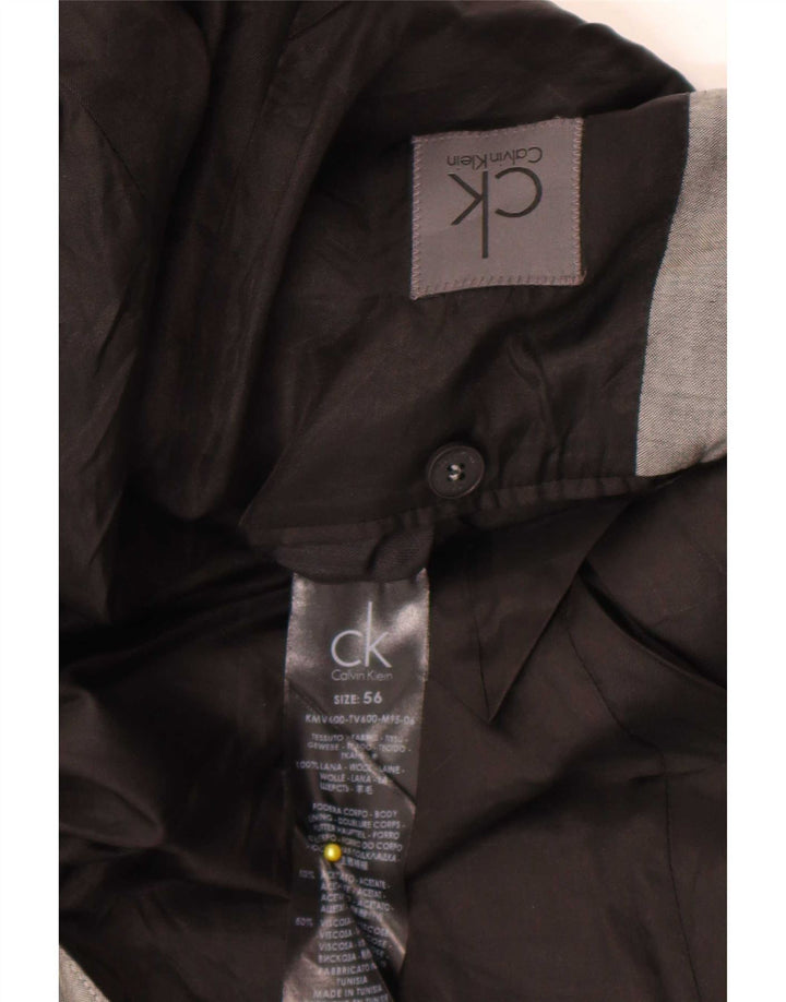 Мужской пиджак на двух пуговицах Calvin Klein IT 56 3XL, серая шерсть