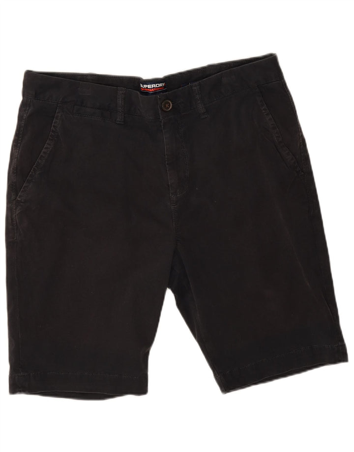 Мужские шорты чинос Superdry W34, большие черные, хлопковые
