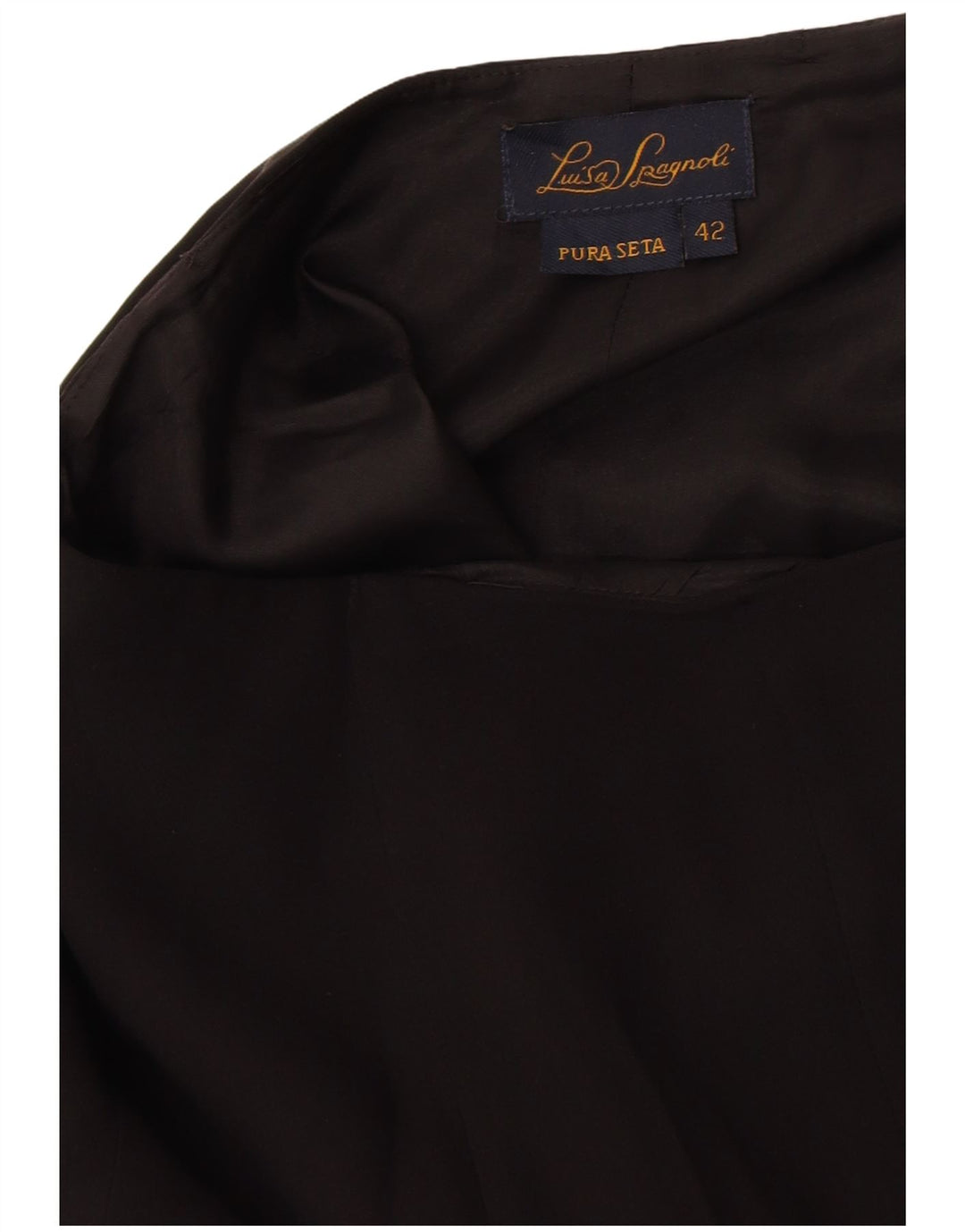 Юбка-труба женская Luisa Spagnoli IT 42 Medium W28 Черная шелковая