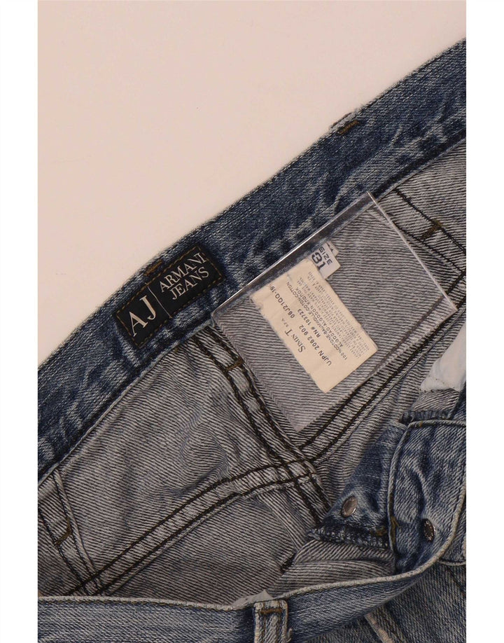 Мужские прямые джинсы Armani W31 L29, синий хлопок