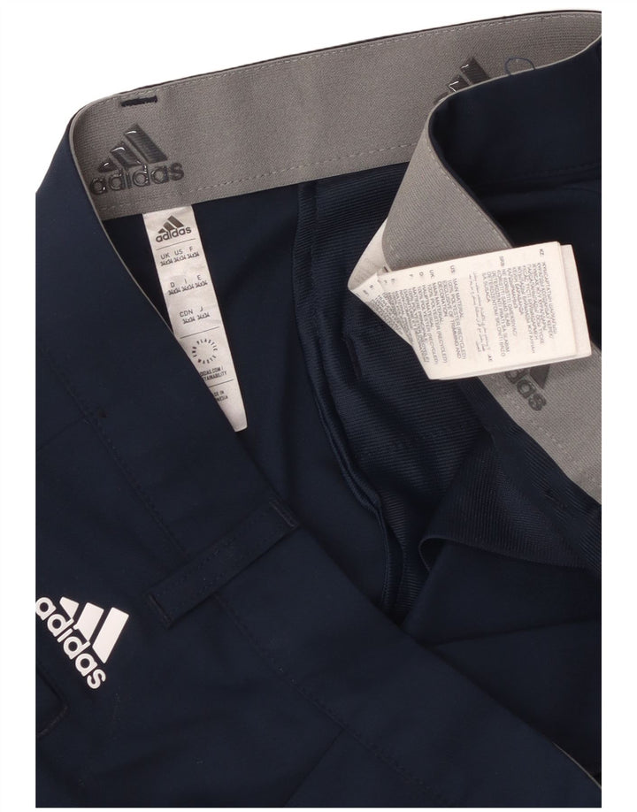 Мужские брюки-чиносы Adidas W34 L34 темно-синие из полиэстера