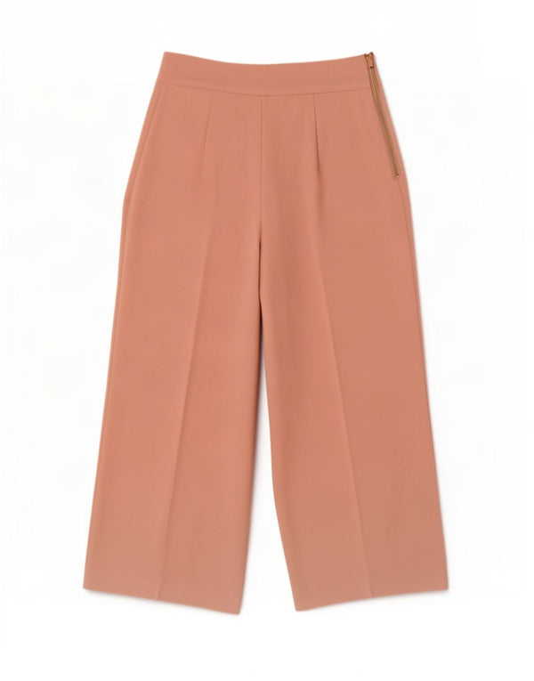 Zara Женские повседневные брюки с высокой талией и широкими штанинами XS W24 L25, розовые