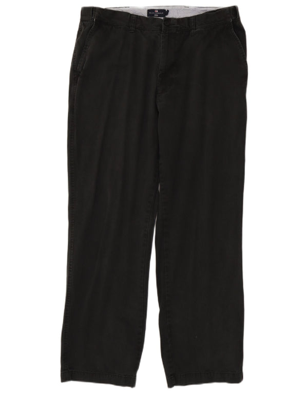 Мужские прямые брюки чинос Marks & Spencer Blue Harbour W38 L30 черные