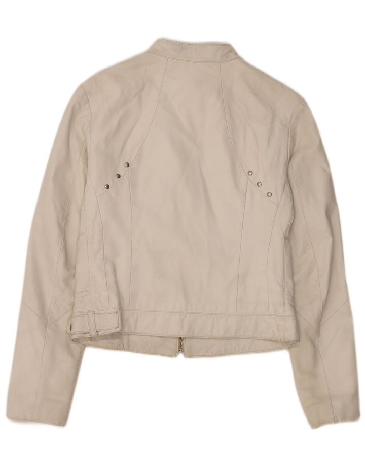Женская кожаная косуха Conbipel IT 42 Medium White Leather