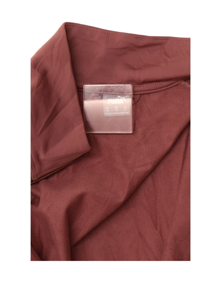 PUMA Womens Tracksuit Top Jacket UK 18 XL Maroon
