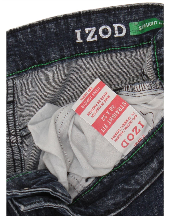 Мужские прямые джинсы Izod W38 L32 синие, хлопок