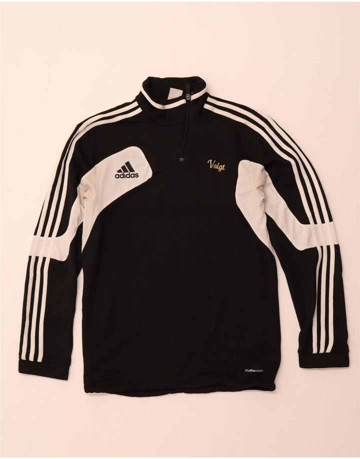 Мужской спортивный пуловер ADIDAS Climacool с графическим принтом, Великобритания 36/38, маленький черный