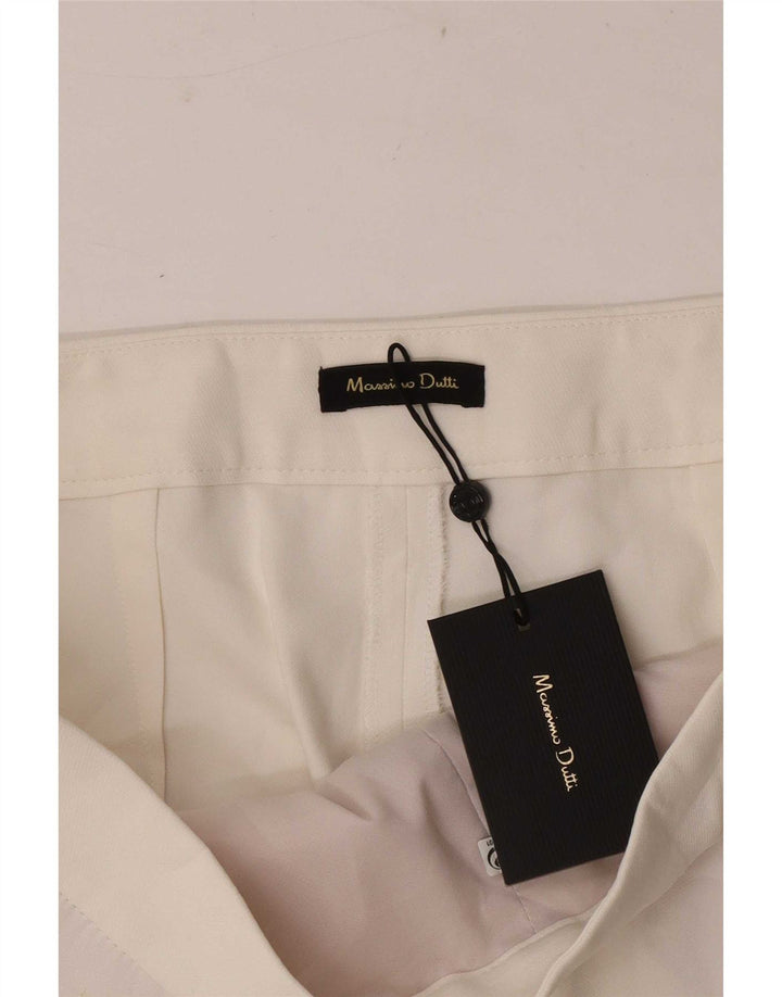Женские капри Massimo Dutti EU 42, большие W32 L23, белая вискоза