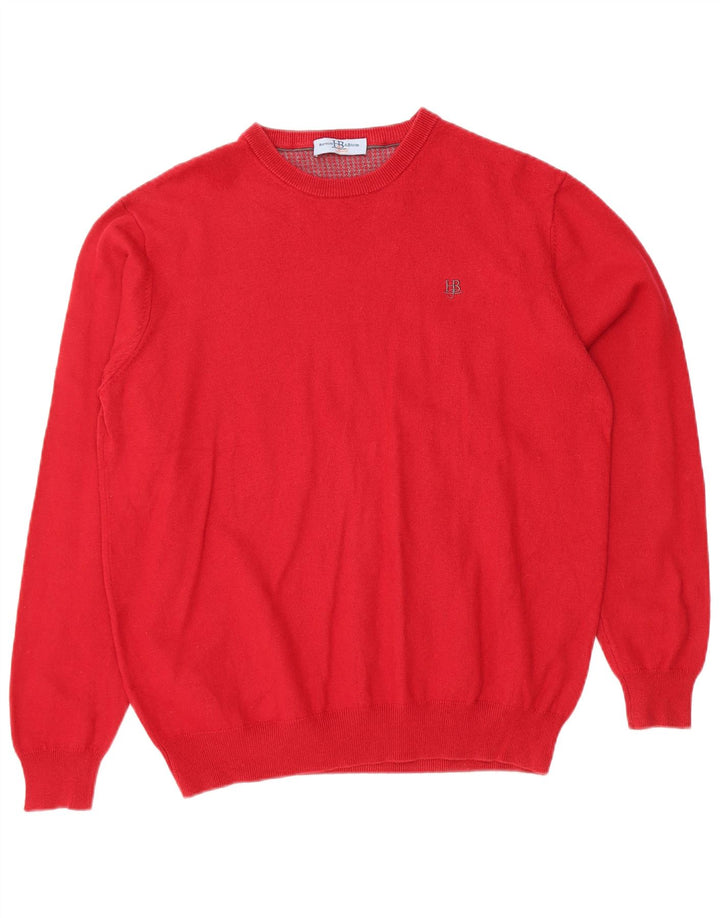 Женский джемпер с вырезом «лодочка» HARMONT & BLAINE, Великобритания, 18 XL, красный хлопок