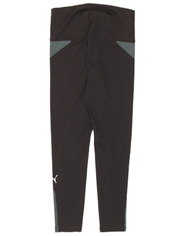 Женские леггинсы Puma UK 12, средние, черные с геометрическим узором