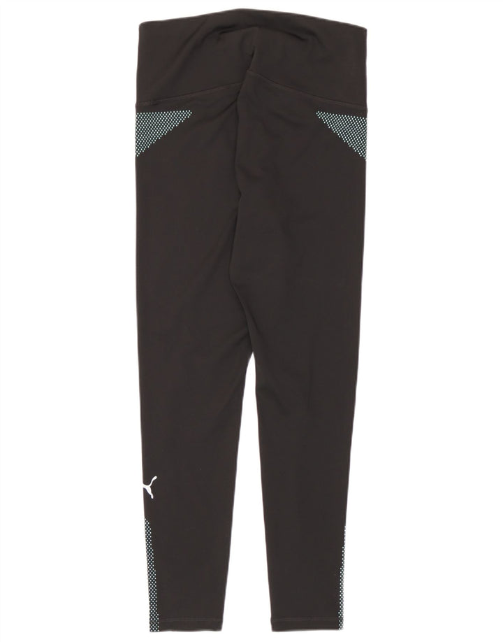 Женские леггинсы Puma UK 12, средние, черные с геометрическим узором