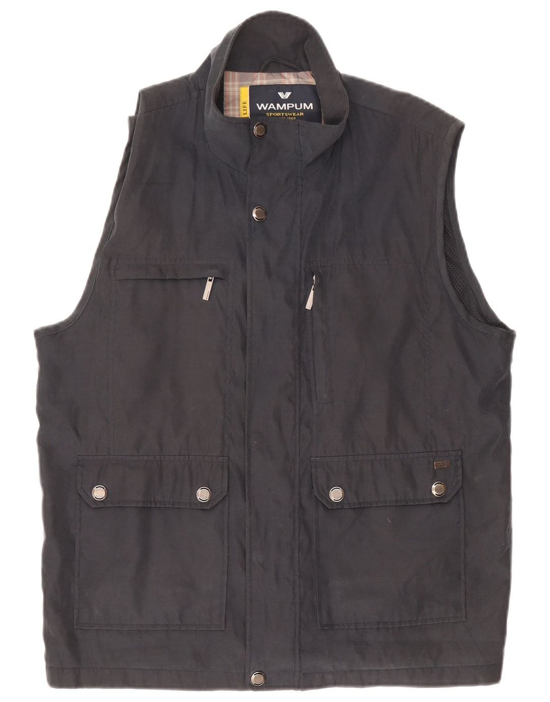 Мужской жилет Wampum Utility UK 42 XL, черный полиэстер