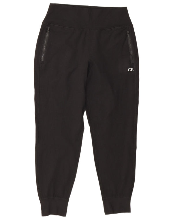 Calvin Klein Womens Stretch Tracksuit Trousers Joggers UK 16 Large Black