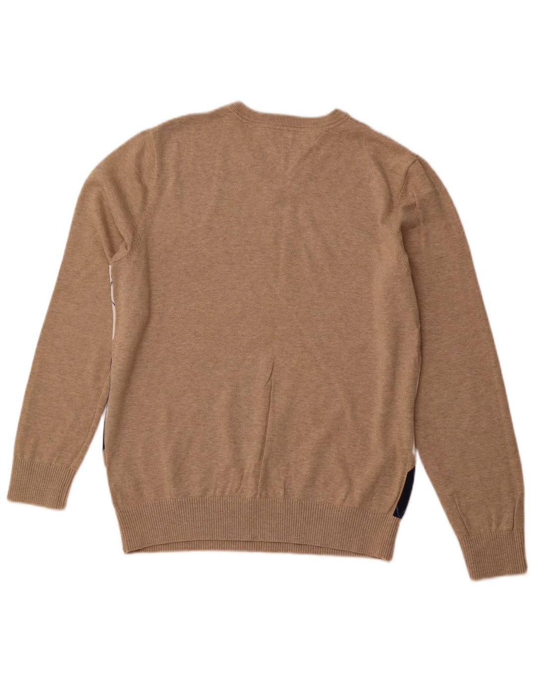 TOMMY HILFIGER Мужской джемпер с v-образным вырезом, средний бежевый Argyle/Diamond