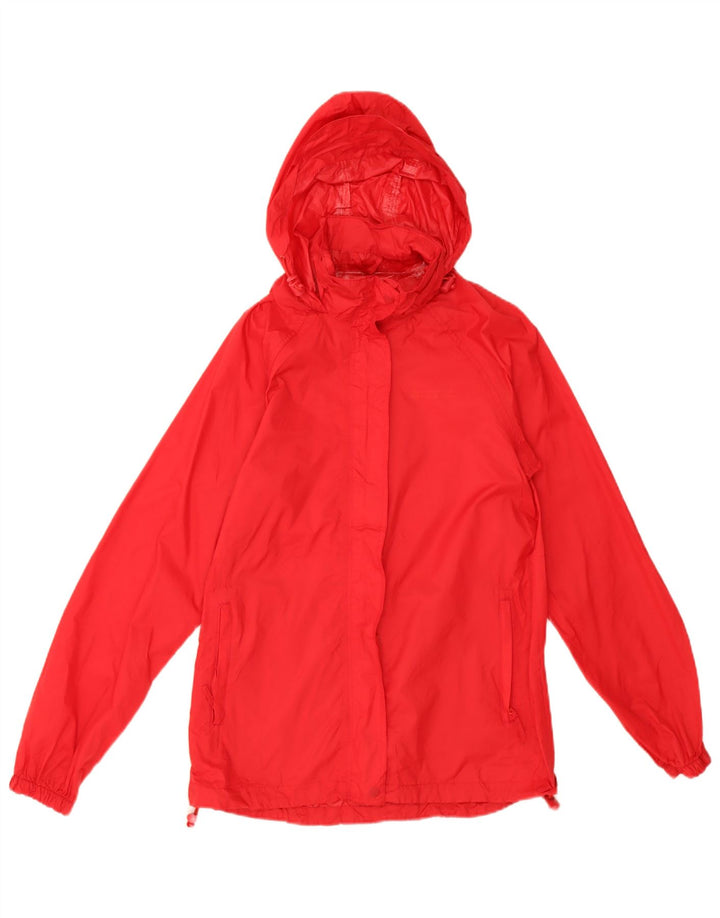 Женская дождевик с капюшоном Mountain Warehouse UK 8, маленький красный нейлон