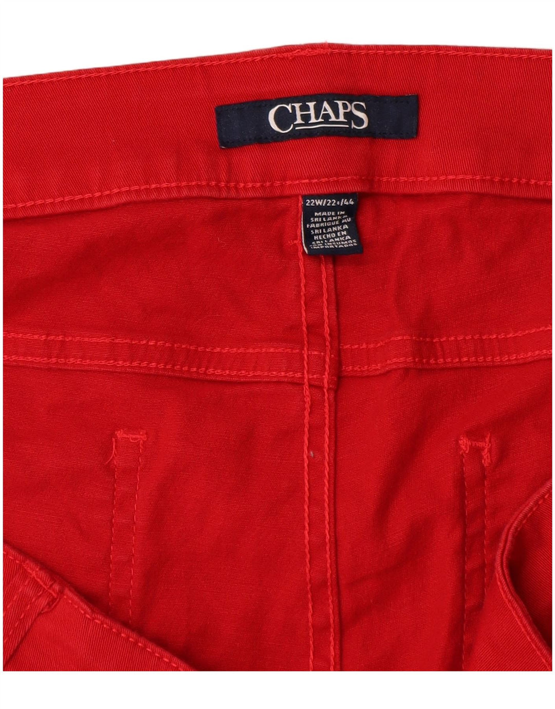 Женские повседневные шорты-бермуды CHAPS, США 22, 3XL, W44, красный хлопок
