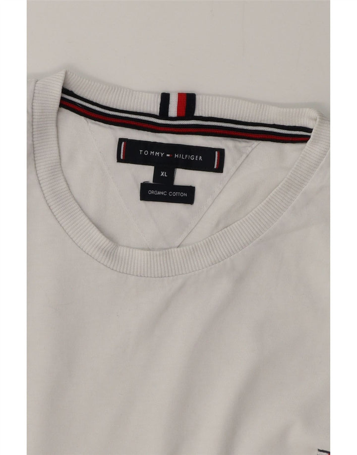 TOMMY HILFIGER Женская футболка Top UK 18 XL Белый хлопок