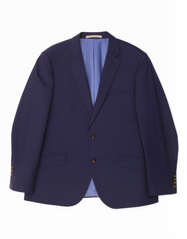 Мужской пиджак на двух пуговицах Marks & Spencer UK 44 XL, темно-синий, классический