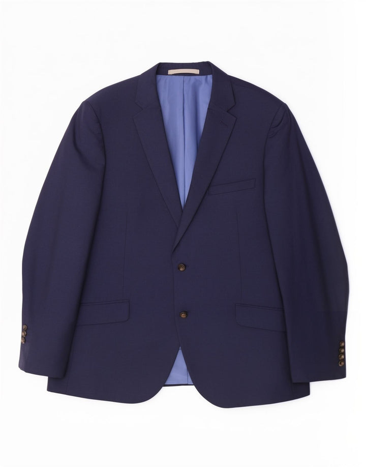 Мужской пиджак на двух пуговицах Marks & Spencer UK 44 XL, темно-синий, классический