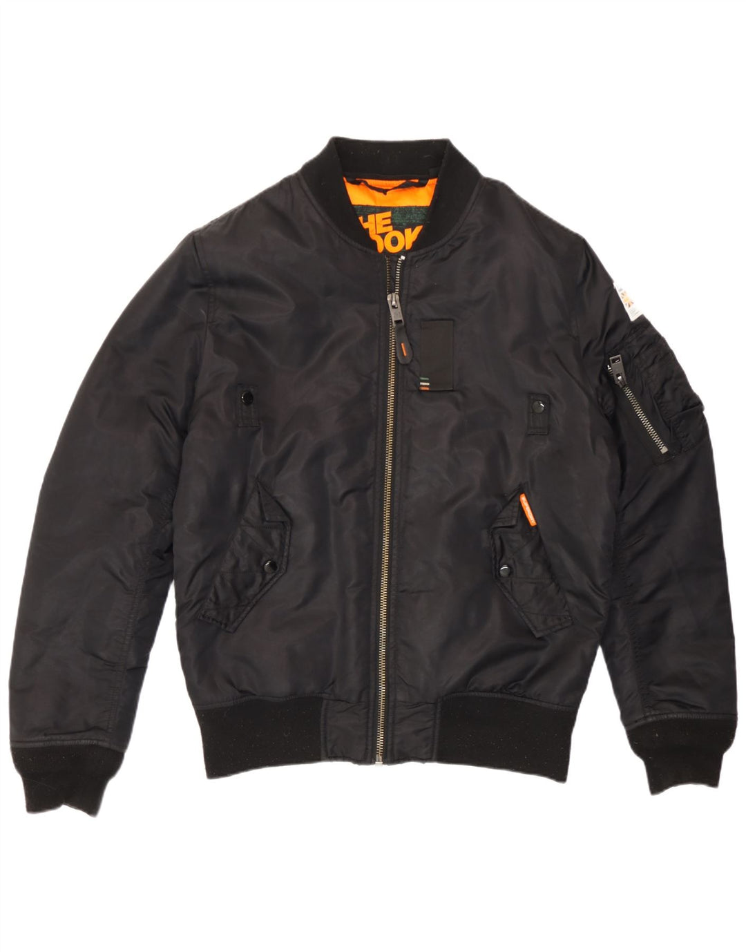 Мужская куртка-бомбер Superdry The Rookie UK 40, большая черная