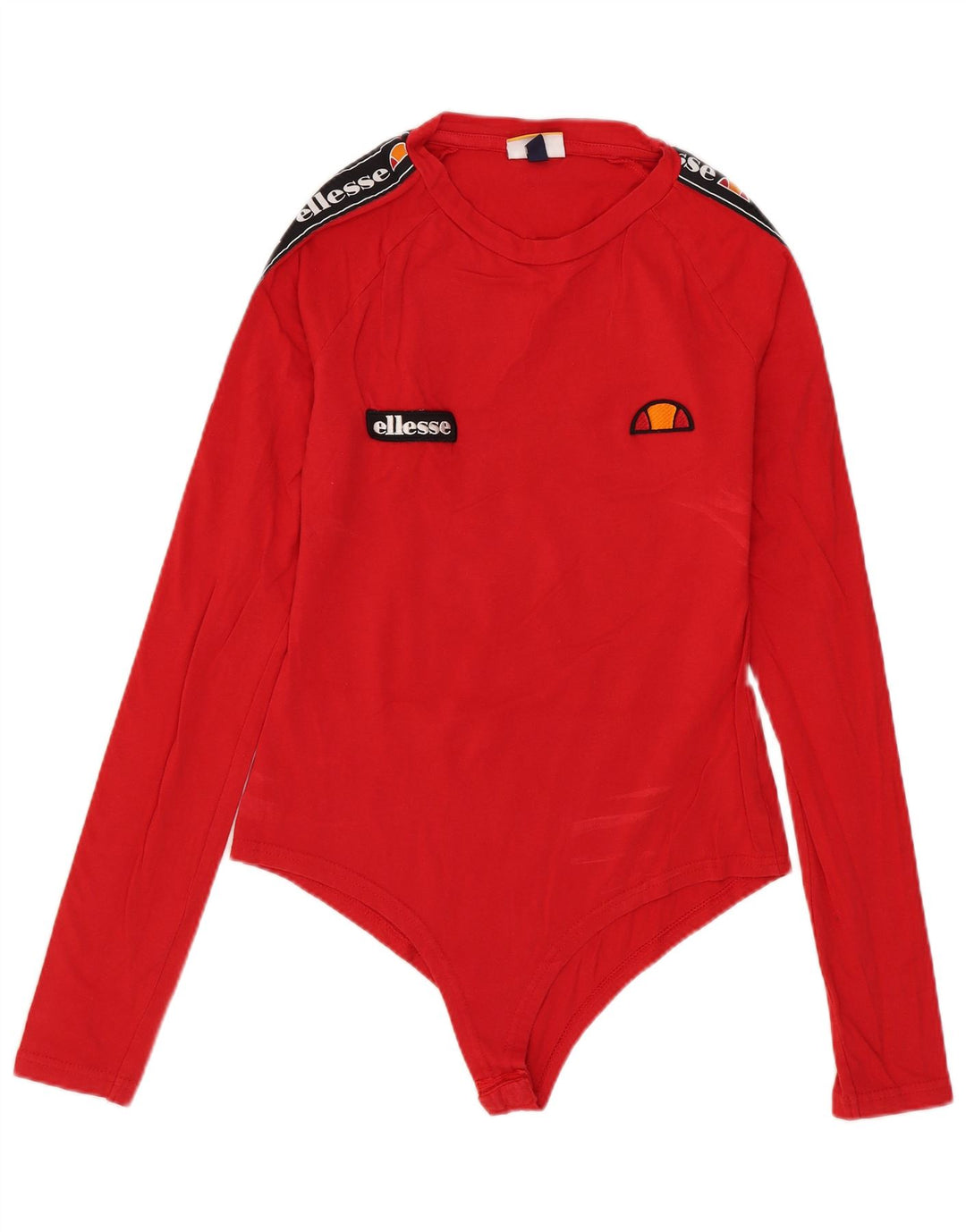 Женское боди Ellesse UK 10, маленький красный, хлопок с цветными блоками