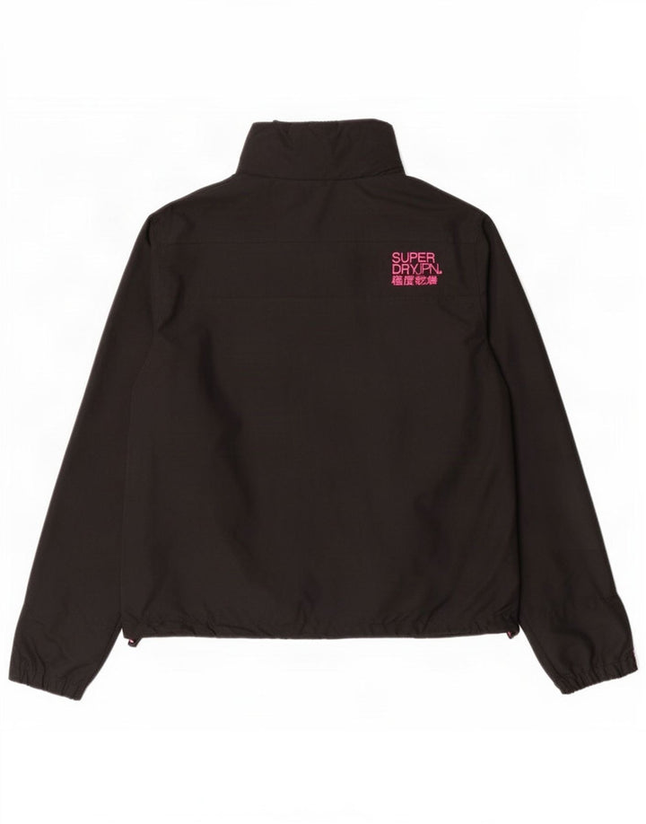 Женская дождевик The Windcheater Superdry UK 18 XL, черный нейлон