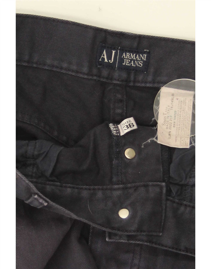 Мужские прямые джинсы Armani W36 L28 темно-синие, хлопок