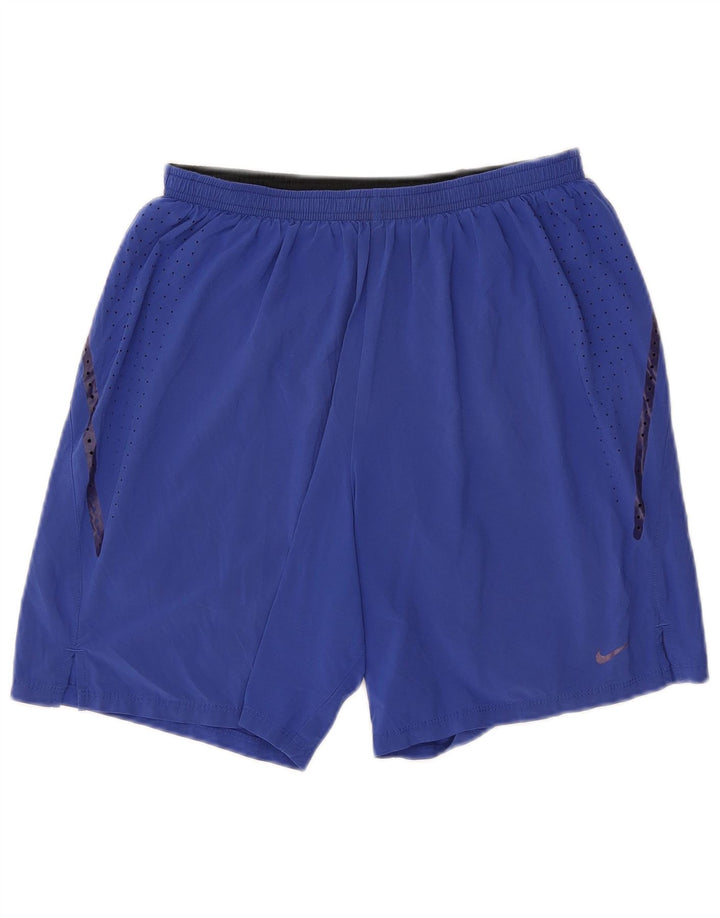 Мужские спортивные шорты Nike Dri Fit, средний синий полиэстер