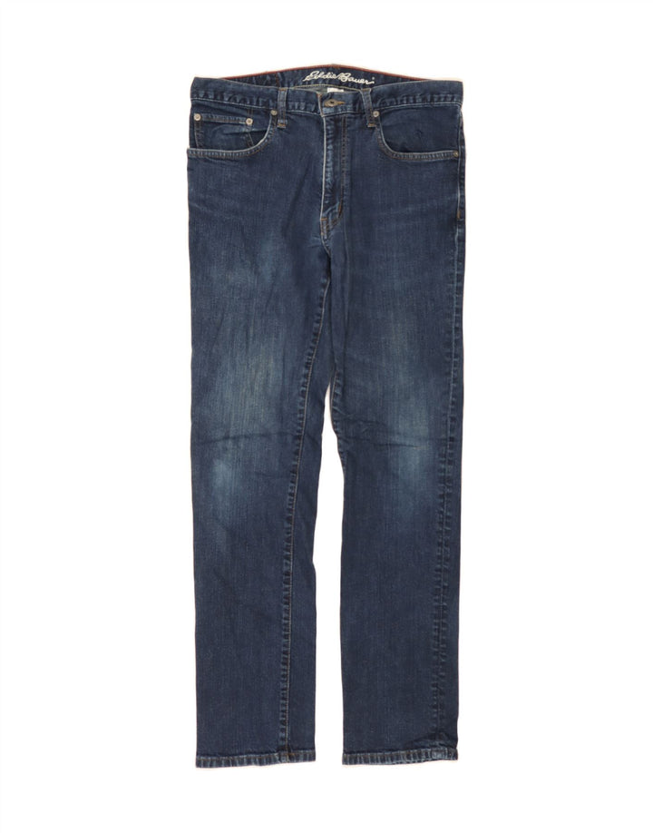 EDDIE BAUER Mens Slim Jeans W33 L32 Blue Cotton Vintage Eddie Bauer and Second-Hand Eddie Bauer from Messina Hembry 