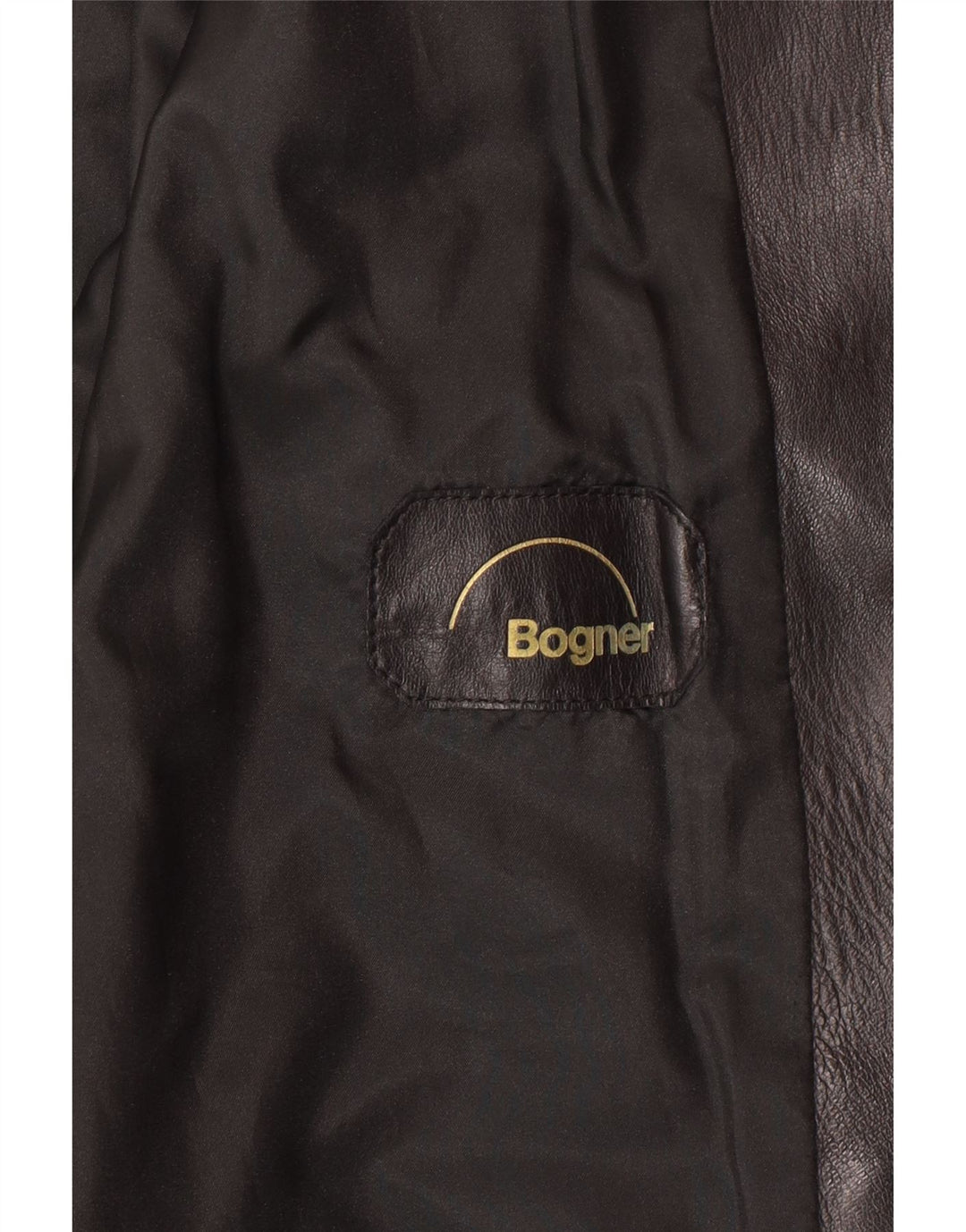Женская укороченная кожаная куртка BOGNER UK 14, средний черный