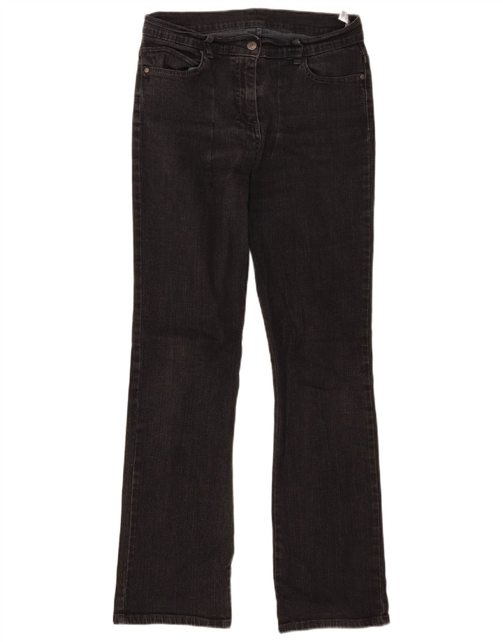 Женские джинсы Bootcut Marks & Spencer UK 10, маленькие W30 L29, черный хлопок