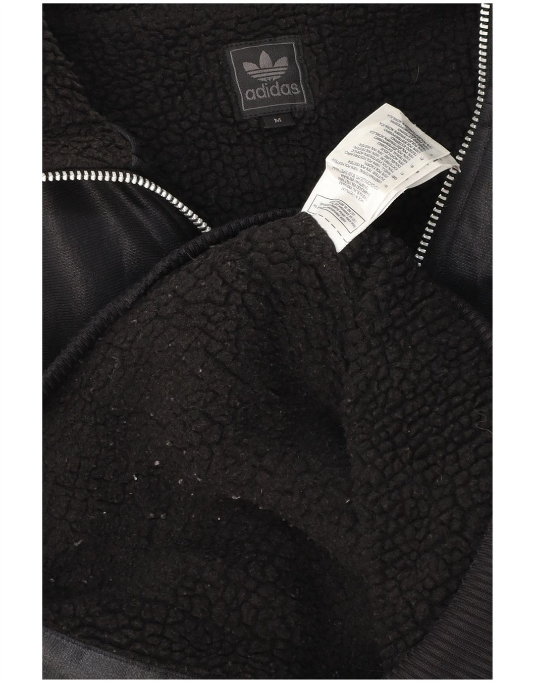 Мужская куртка-бомбер ADIDAS Чили 62 с капюшоном UK 38, средний черный полиэстер