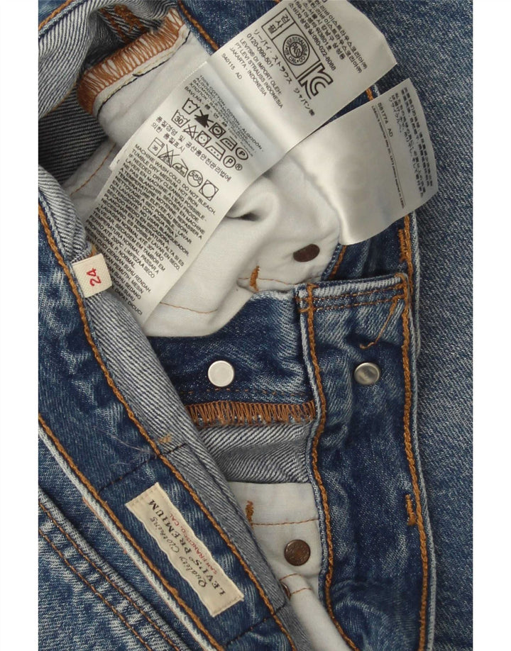 Женская джинсовая юбка Levi's W24 XS, синяя, хлопок