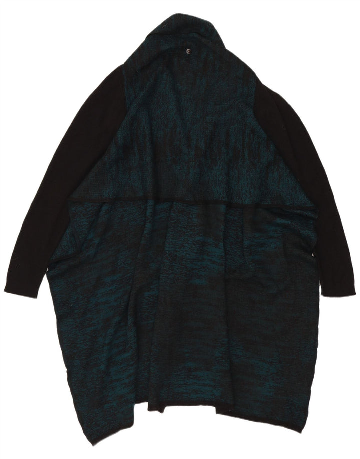 Женский удлиненный кардиган оверсайз Diesel UK 10, маленький зеленый шерстяной свитер