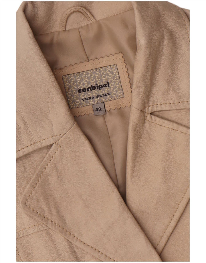 Куртка женская кожаная Conbipel IT 42 Medium Beige Leather