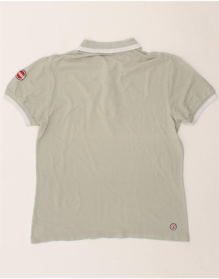 COLMAR Womens Polo Shirt UK 14 Medium Grey Cotton Vintage Colmar and Second-Hand Colmar from Messina Hembry 