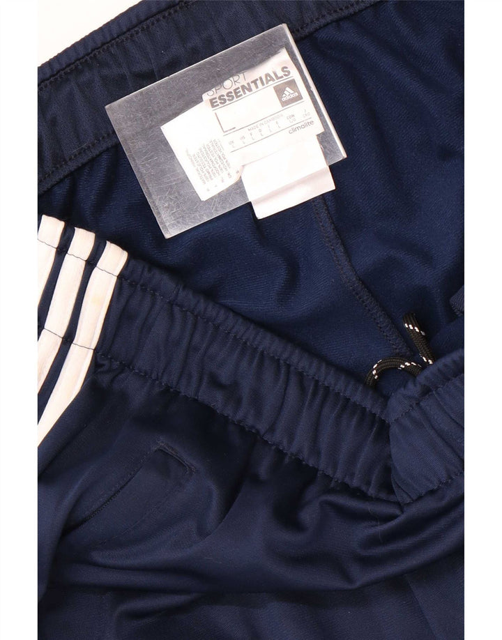 Мужские спортивные брюки Adidas Climalite, большие темно-синие брюки из полиэстера